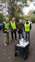 Some of the team of cleaners 